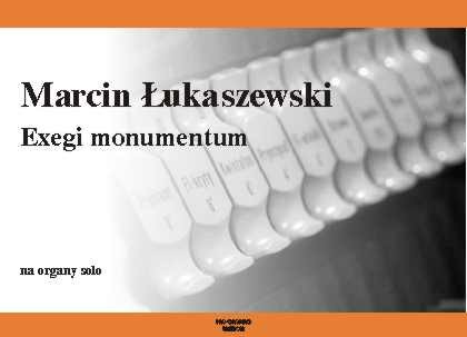 Exegi monumentum - okładka wyd.